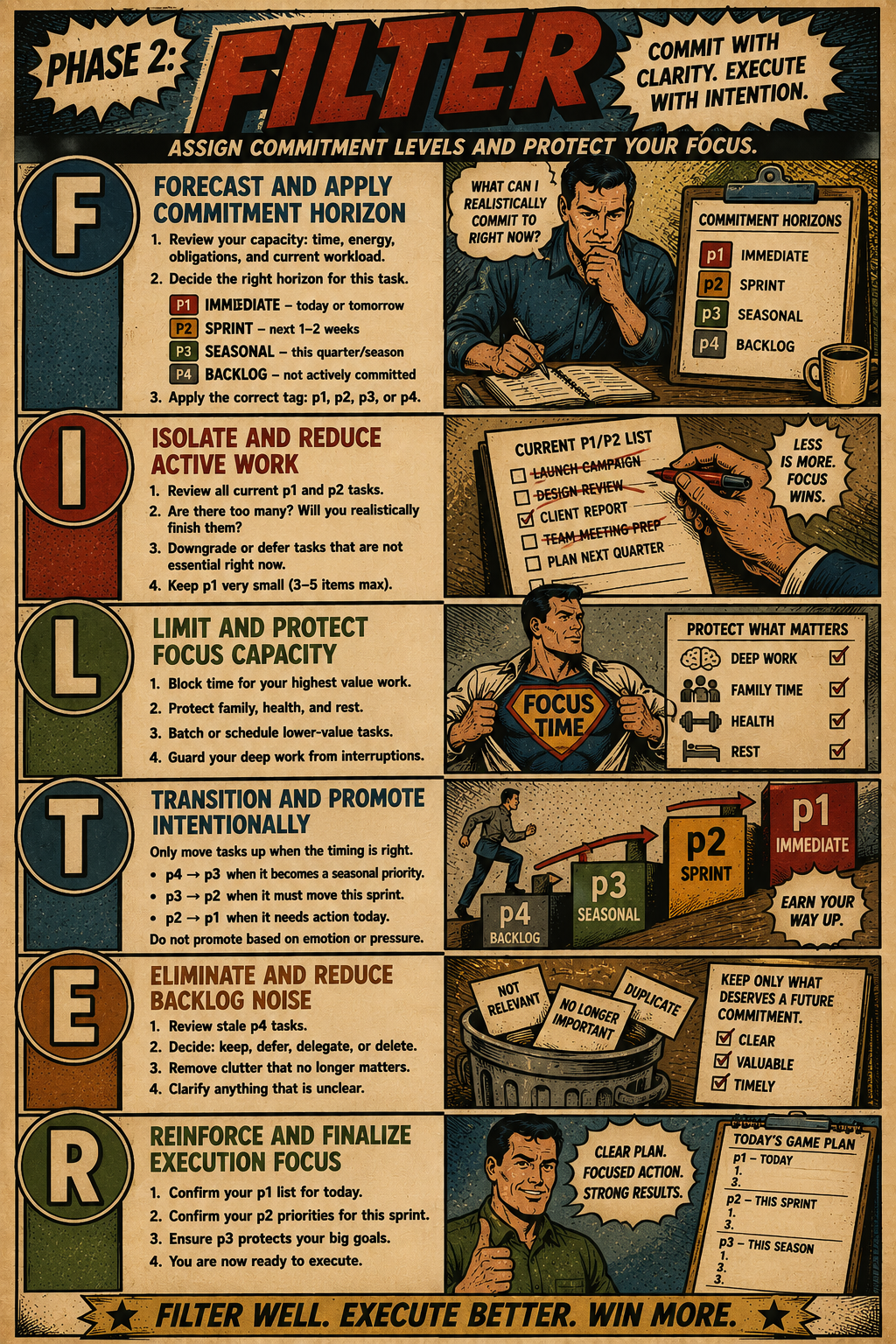 Infographic of the FILTER method